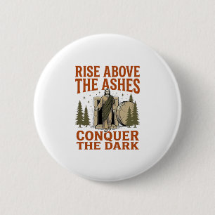 Badge Rond 5 Cm Chemise de citation de grotte de résurrection vint