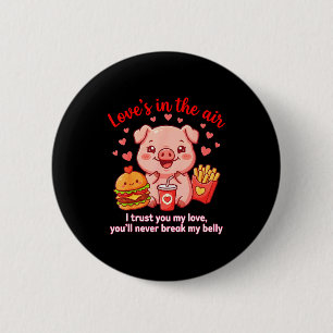 Badge Rond 5 Cm Chemise de cochon mignon Love’s In The Air Kawaii