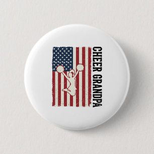 Badge Rond 5 Cm Chemise de conception de drapeau vintage patriotiq
