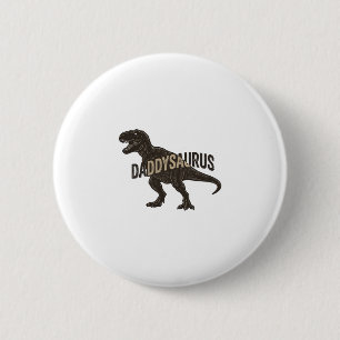 Badge Rond 5 Cm Chemise de conception de gravure vintage de dinosa