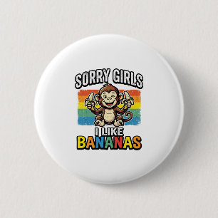 Badge Rond 5 Cm Chemise de conception de gravure vintage de singe 