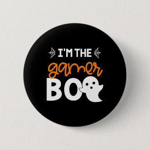 Badge Rond 5 Cm Chemise de costume de famille Gamer Boo Halloween