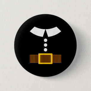 Badge Rond 5 Cm Chemise de costume de pèlerin de Thanksgiving Adul