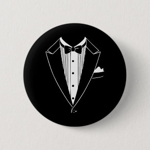 Badge Rond 5 Cm Chemise de costume smoking Hommes Femmes Enfants N