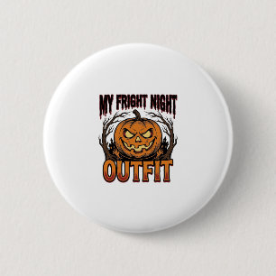 Badge Rond 5 Cm Chemise de déguisement Halloween Tenue Citrouille 