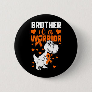 Badge Rond 5 Cm Chemise de dinosaure de leucémie pour enfants garç
