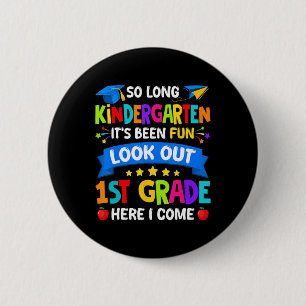 Badge Rond 5 Cm Chemise de fin d'études de maternelle 2025 Enfants