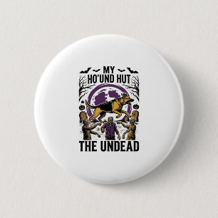 Badge Rond 5 Cm Chemise de gravure vintage de chien de chasseur de