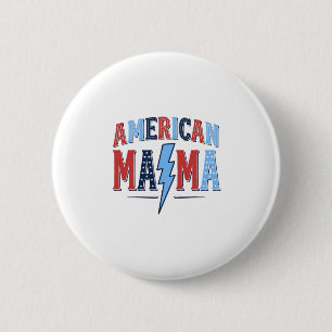 Badge Rond 5 Cm Chemise de gravure vintage patriotique American Ma