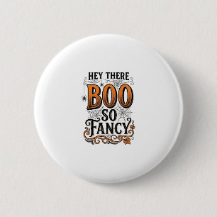 Badge Rond 5 Cm Chemise de Halloween Boo Gravure Vintage Mignonne
