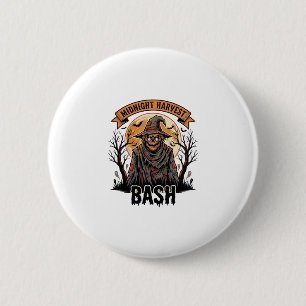 Badge Rond 5 Cm Chemise de Halloween pour épouvantail Gravure vint