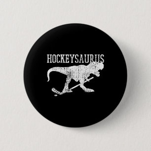 Badge Rond 5 Cm Chemise de hockey sur glace Hockey sur gazon T Rex