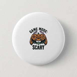 Badge Rond 5 Cm Chemise de joueur effrayant Art de manette Hallowe