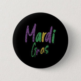 Badge Rond 5 Cm Chemise de la fête Mardi Gras