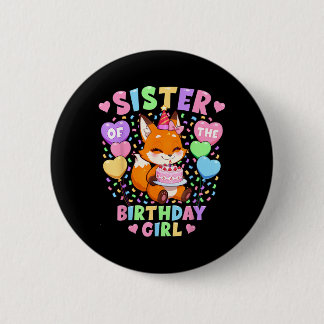 Badge Rond 5 Cm Chemise de la sœur de la fille qui fête son annive
