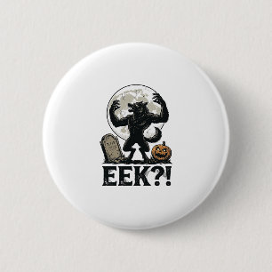 Badge Rond 5 Cm Chemise de loup-garou Halloween Gravure vintage Lu