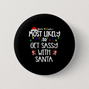 Badge Rond 5 Cm Chemise de Noël la plus susceptible de correspondr