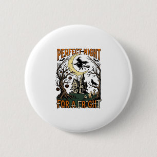 Badge Rond 5 Cm Chemise de nuit hantée vintage sorcière d'Hallowee