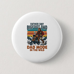 Badge Rond 5 Cm Chemise de père de jour Bigfoot Papa Camping Légen