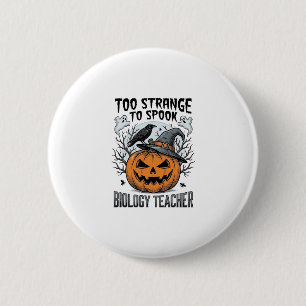 Badge Rond 5 Cm Chemise de professeur de biologie Halloween Citrou