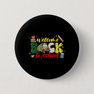 Badge Rond 5 Cm Chemise de rentrée scolaire Amusement salle de cla