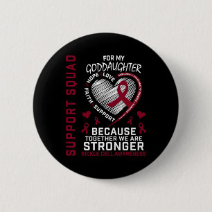 Badge Rond 5 Cm Chemise de sensibilisation à la faucille Godgirl S