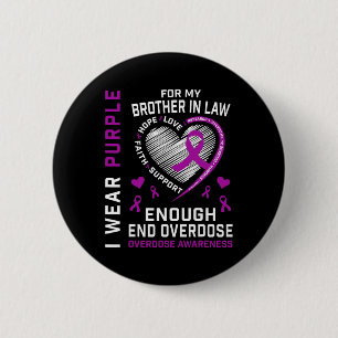 Badge Rond 5 Cm Chemise de sensibilisation à la fin des surdoses A