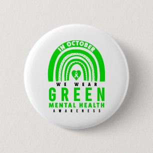 Badge Rond 5 Cm Chemise de sensibilisation à la santé mentale - Sa