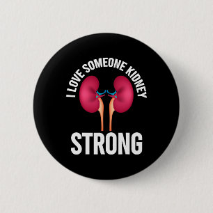 Badge Rond 5 Cm Chemise de sensibilisation aux maladies du rein