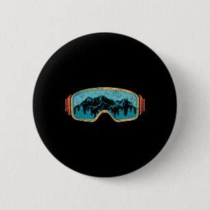 Badge Rond 5 Cm Chemise De Ski D'Hiver Rétro Pour Hommes Femmes Ne
