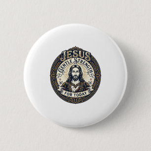 Badge Rond 5 Cm Chemise de soignant pour la mémoire de Jésus Alzhe