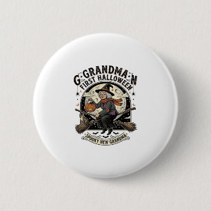 Badge Rond 5 Cm Chemise de sorcière vintage Halloween de grand-mèr