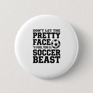 Badge Rond 5 Cm Chemise de typographie vintage à visage joli de bê