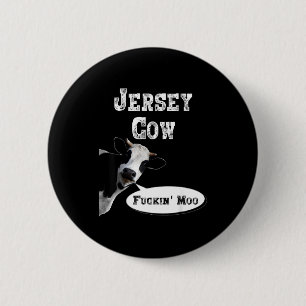 Badge Rond 5 Cm Chemise de vache drôle Vache du New Jersey Amoureu