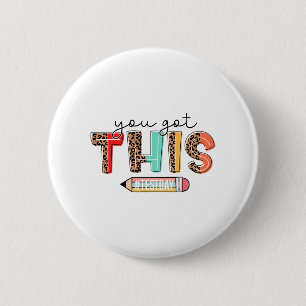 Badge Rond 5 Cm Chemise D'Enseignant De Jour Vous Avez Ce Cadeau P