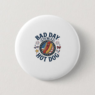 Badge Rond 5 Cm Chemise drôle de fête patriotique de la Saint-Hube