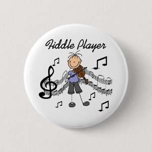 Badge Rond 5 Cm Chemise et Cadeaux pour Fille Joueuse de Violon à