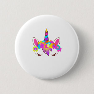 Badge Rond 5 Cm Chemise Face Ciel Arc-En-Ciel Cute