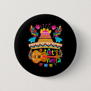 Badge Rond 5 Cm Chemise Faisons la Fête Cinco De Mayo Fête Mexicai