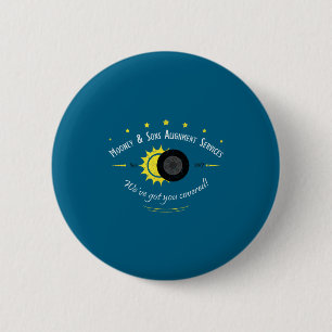 Badge Rond 5 Cm Chemise Fans de science astronomique Éclipse solai