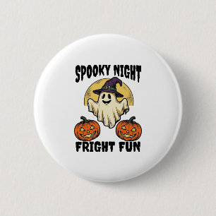 Badge Rond 5 Cm Chemise fantôme citrouille effrayante Halloween vi