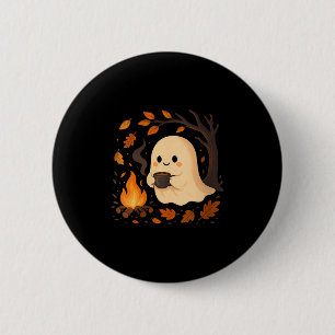 Badge Rond 5 Cm Chemise fantôme pour femmes par Campfire avec mug 