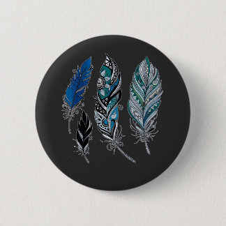 Badge Rond 5 Cm Chemise Feathers and colors dance T-Shirt