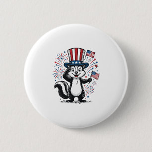 Badge Rond 5 Cm Chemise graphique à feu d'artifice vintage de Skun