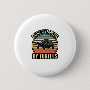 Badge Rond 5 Cm Chemise Graphique Vintage Facilement Distrait Par