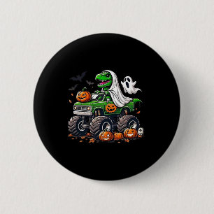 Badge Rond 5 Cm Chemise Halloween orange garçons tout-petit enfant