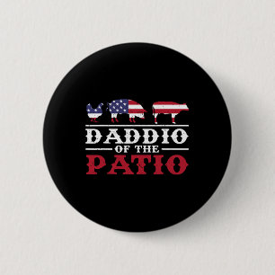 Badge Rond 5 Cm Chemise Homme 4 Juillet Bbq Daddio Du Patio Bar