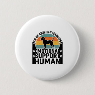 Badge Rond 5 Cm Chemise humaine de soutien émotionnel pour renard