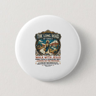 Badge Rond 5 Cm Chemise Jésus Camionneur Long Trajet Inspirante Fa