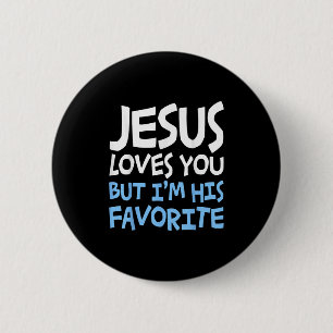 Badge Rond 5 Cm Chemise Jésus Vous Aime Mais Je Suis Sa Religion P